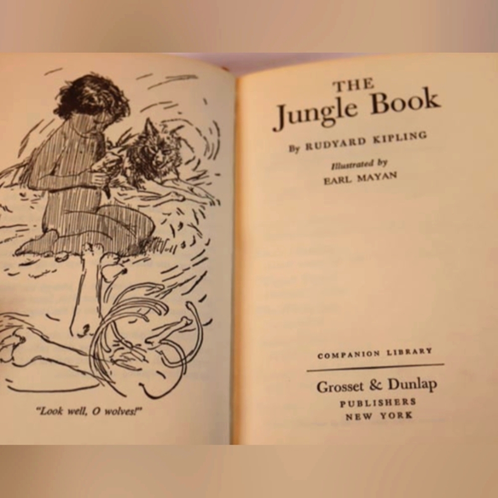 Vintage 1963 2-in-1 The Wizard of Oz & The Jungle Book Kids Companion Li… - Picture 5 of 12